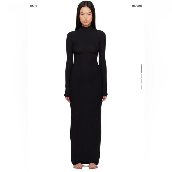 SKIMS Dresses & Skirts - SKIMS 
Long Sleeve Full-Length Turtleneck Dress (Soft lounge collection)